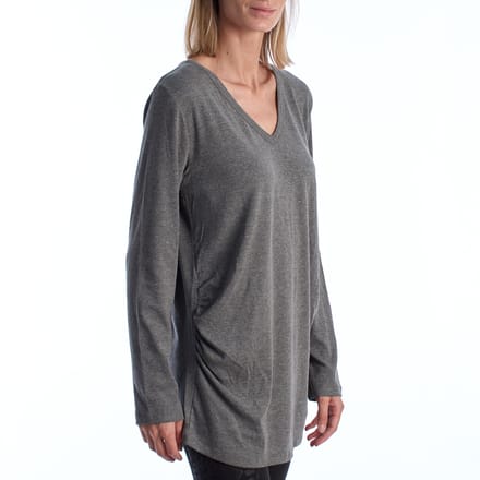 Modern positie T-shirt met V-hals en lange mouwen 719653 Dames