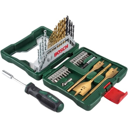 Bosch X-Line borenset - 40-delig - Titanium Plus serie - Voor hout, metaal en steen