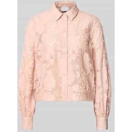 Regular fit overhemdblouse van viscosemix model 'B056-BurnoutFlwB'