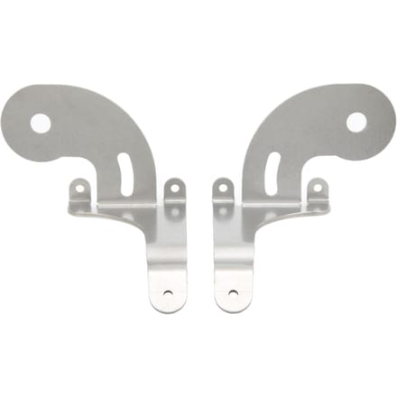 Support de montage de projecteur gauche droite en acier inoxydable chromé, remplacement pour Mini R50 R52 R53 2 pièces white