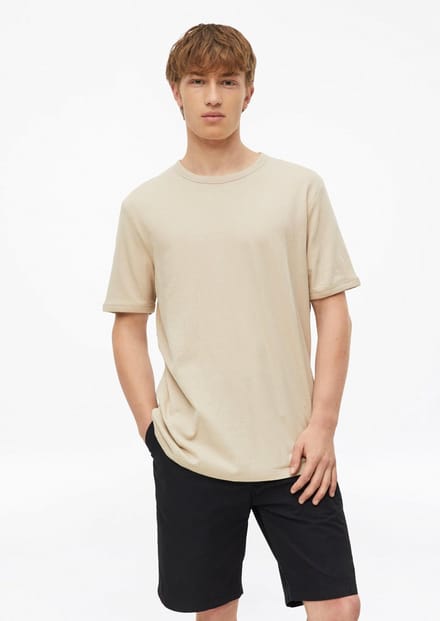 s.Oliver - male - Lichtgewicht T-shirt met seersuckerstructuur