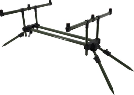 Mikado Rod Pod 3 Hengels – Verstelbare Buzz Bars – Karper Hengelsteun Aluminium