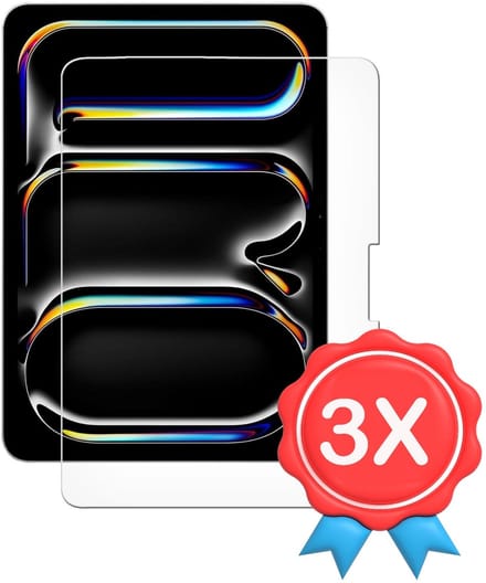 Screenprotector Glas - Tempered Glass Screen Protector Geschikt voor: Apple iPad Pro 11 inch 2024 - A2836 - 3x