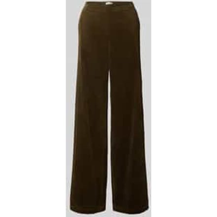 Wide leg corduroy broek van puur katoen