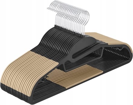 Set van 20 Antislip Kledinghangers - Ruimtebesparend en Duurzaam Plastic