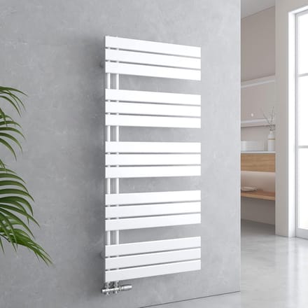Platte Badkamerradiator Wit 1320x600 mm - Handdoekverwarmer voor de Badkamer