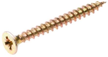 Spaanplaatschroef - Pozidrive 2 - 6 x 45mm - Voldraad - Verzinkt (200 stuks)