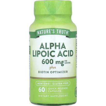 Nature's Truth, Alfa-liponzuur, 60 capsules met snelle afgifte
