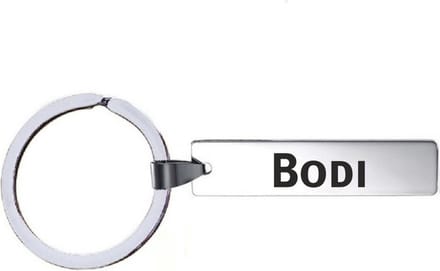 Sleutelhanger Met Naam - Bodi - RVS