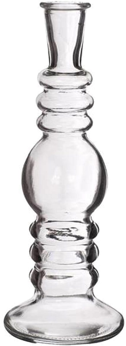 Ideas 4 Seasons Bloemenvaas Florence - transparant glas - helder - D8,5 x H23 cm