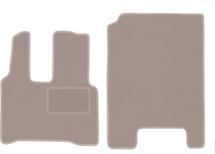 Beige veloursmatten voor: Mercedes Actross MP4 truck (2011-)