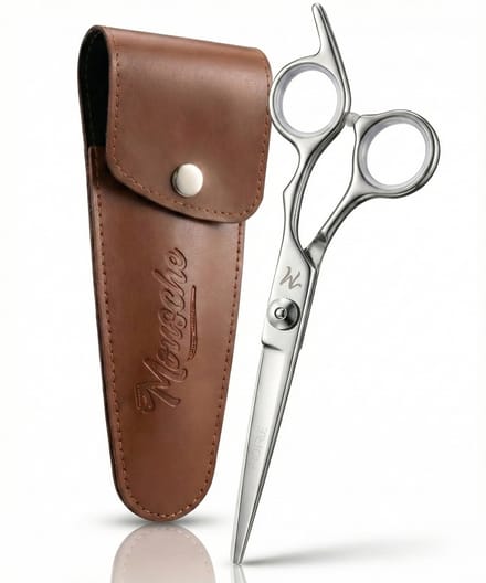 ProTrue Kappersschaar met Leren Etui - Haarschaar Rechtshandig - Kapper Schaar RVS