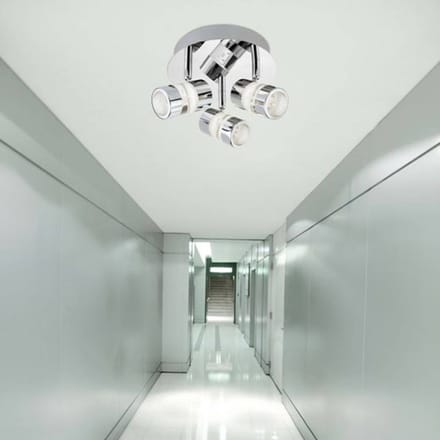 Searchlight LED plafondlamp Bubbles, IP44, 3-lamps
