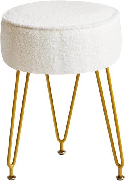 AHD® Kaptafel Stoel - Stoel - Kruk - Wit - 30cm x 30cm x 46cm