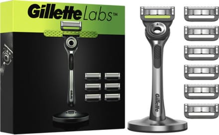Gillette labs with exfoliating bar 7 mesjes 1 apparaat en magnetisch standaard