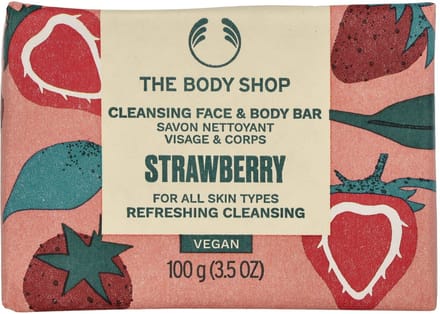Strawberry Cleansing Face & Body Bar - Tuhé Mýdlo Na Obličej + Tělo