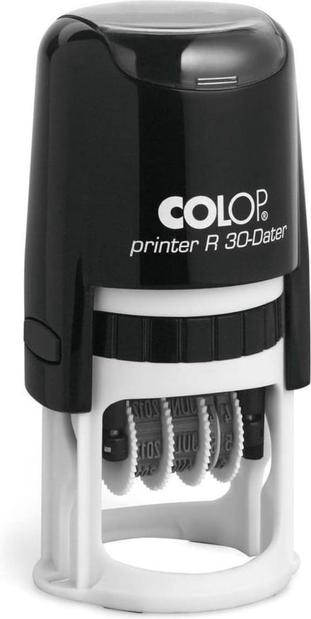 Colop Printer R30/D Rood - Stempels - Datum stempel Nederlands - Stempel afbeelding en tekst