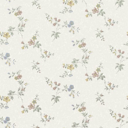 Duro Vliesbehang 525-01 - Gammalsvenska klassiker - Botanisch Wit - 53cm x 10.05m