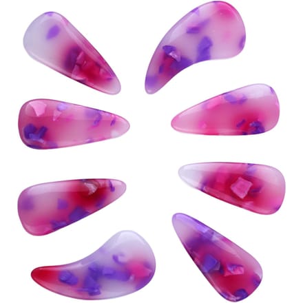 8 stuks Guzheng Vingerplectrums Siliconen Polymeer Delicaat Glad Uiterlijk Elastisch Professioneel pink