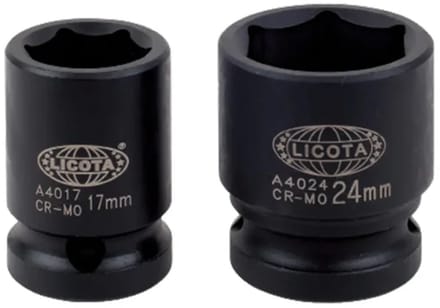 Slagmoersleutel dop 8mm, 1/2 inch Cr-Mo - Industriële kwaliteit