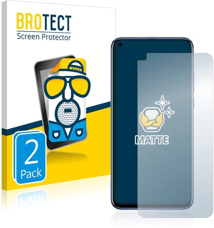 BROTECT - Screenprotector voor Honor View 20 - Folie Beschermfolie matte 2 Stuks