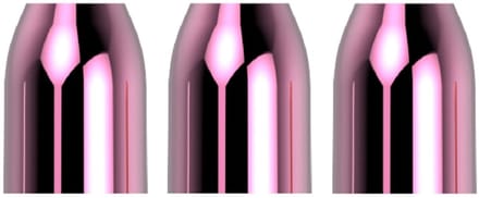 L Style Champagne Rings Metal