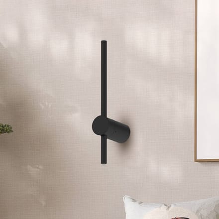 Milagro Lighting LED wandlamp Swing, hoogte 30 cm, CCT, metaal, zwart