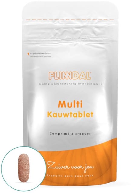 Flinndal Multi Kauwtablet - Multivitamine met Kersensmaak - 30 Stuks