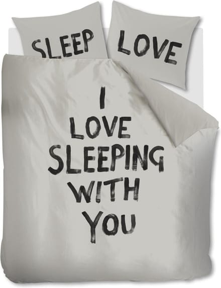Vtwonen Love Sleep dekbedovertrek - Tweepersoons - 200x200/220 - Naturel