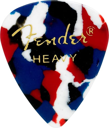 Fender Picks 351 Confetti heavy 12er Set Classic Celluloid - Plectrum set