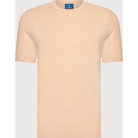 T-shirt Blue Industry oranje ronde hals
