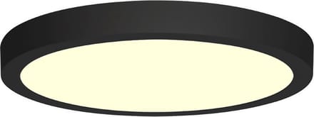 LED Downlight - 18W - Warm Wit 3000K - Mat Zwart - Opbouw - Rond - Aluminium - Ø225mm