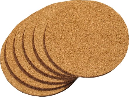 Onderzetters - 30x - 10 cm - kurk - glazen onderleggers