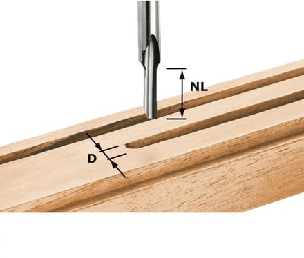 Festool 490942 Groeffrees Lengte 48 mm Afmeting, Ø 4 mm Werklengte 15 mm Schachtdiameter 8 mm