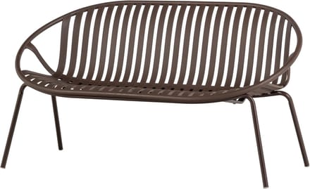 WOOOD Bruce Bank 2-Zits - Polypropeen/Metaal - Paars/Bruin - 74x131x74