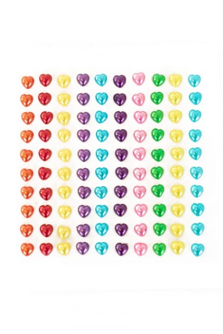 PXP Professional Colours Decoratiestickers hartje pearl 100 stuks
