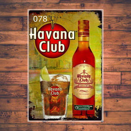Wandbordje Havana Club