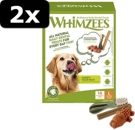 2x WHIMZEES VARIETY BOX L 14ST