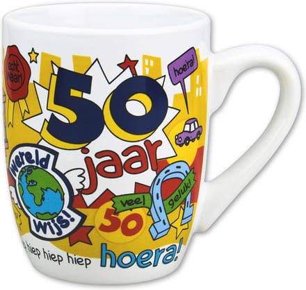 Cartoon mok - 50 Jaar man.