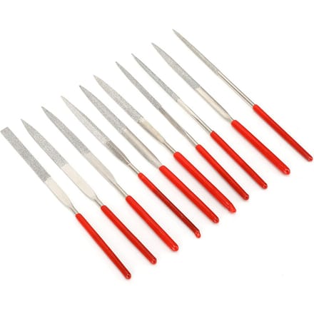 Lot de 10 limes diamantées multifonctions de précision pour la modélisation de bijoux white