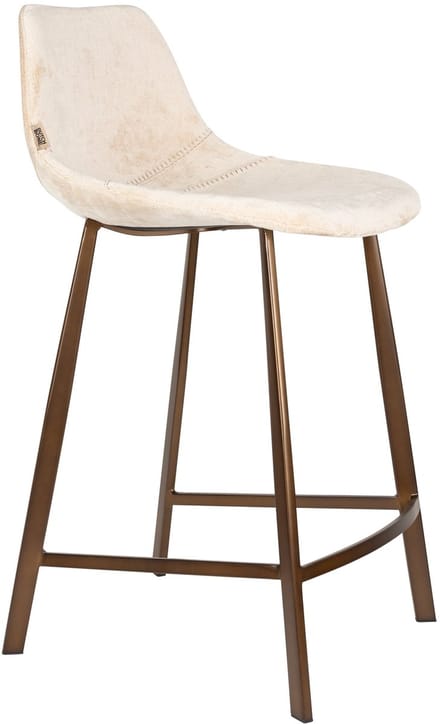Dutchbone Franky Barkrukken rugleuning 65 cm Beige - Set van 2