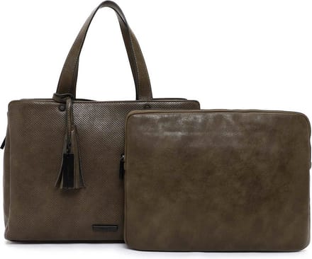 SURI FREY Business tas Schoudertas Celly Business Bag Mud Donkerbruin