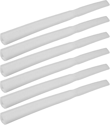 Schuim Hoekbeschermers - Antischok Strips - Meubels Beschermen - U-vormige Pasvorm - 6 Stuks - Wit