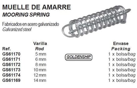 Ligplaats demper gegalvaniseerd (stang 14mm) (GS61169)