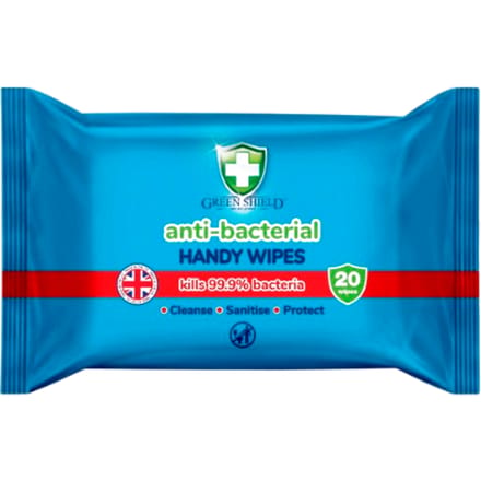 Green Shield antibacteriële reinigingsdoekjes - 20 stuks (Data item)