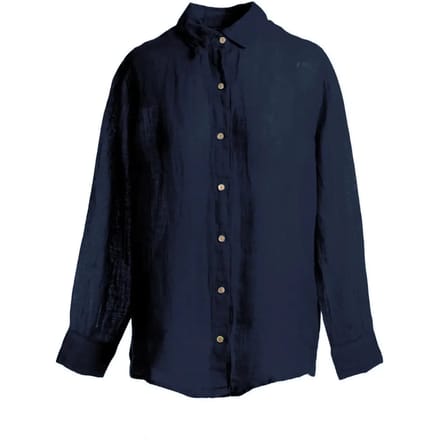 Dames lange mouw blouse in gaas Haris Cotton Essentials