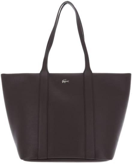 LACOSTE schoudertas shopper Shopping Bag Dark Brown donkerbruin