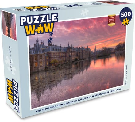 Puzzel Den Haag - Water - Binnenhof - Legpuzzel - Puzzel 500 stukjes