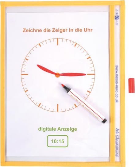 Eduplay transparante insteekhoes A4 10 stuks - herbruikbare schrijfmap.