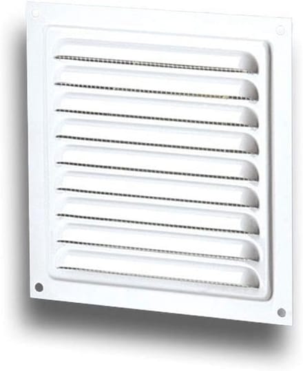 Ventilatierooster Wit Weerbestendig Metaal voor Binnen en Buiten 200x200mm